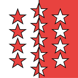 Drapeau du canton de Valais